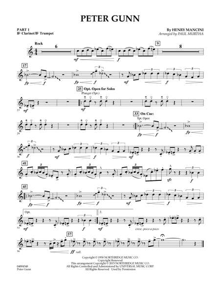 Peter Gunn - Pt.1 - Bb Clarinet/Bb Trumpet