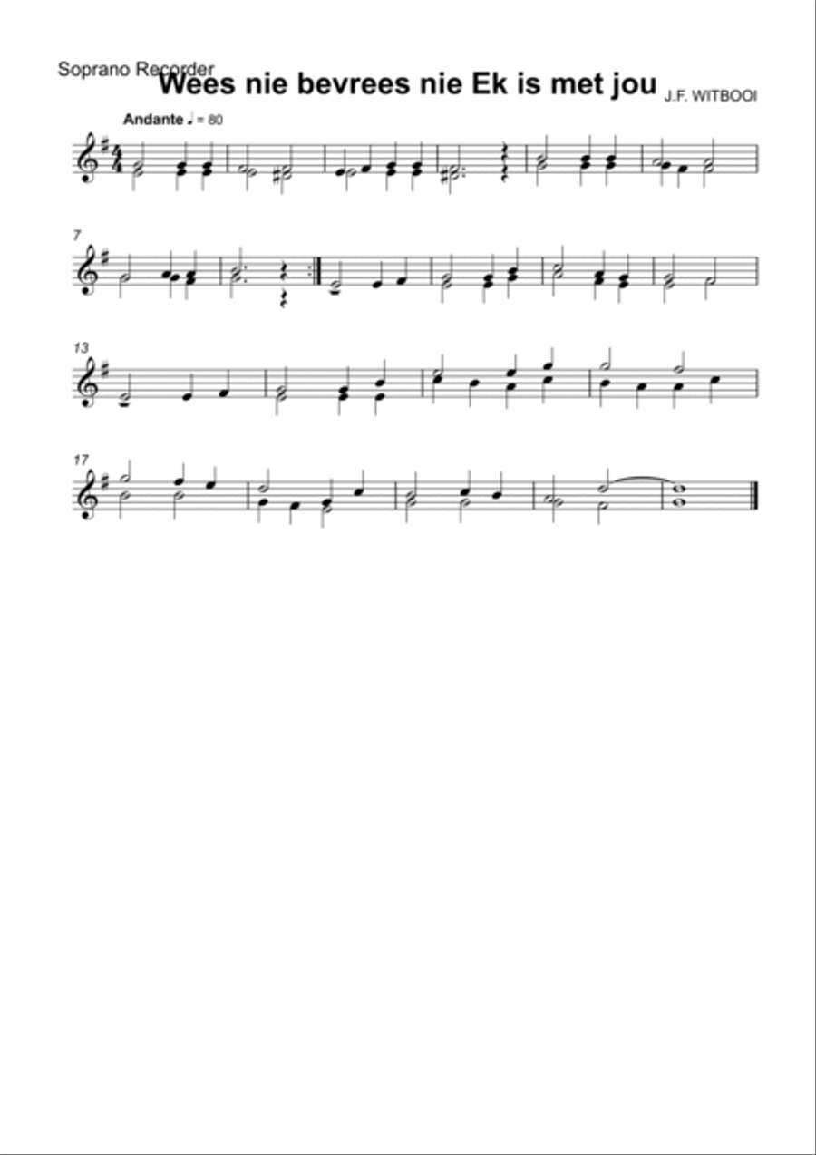 Recorder Quartet Sonata 1 mov I Moderato Recorder scores gallery preview page 2