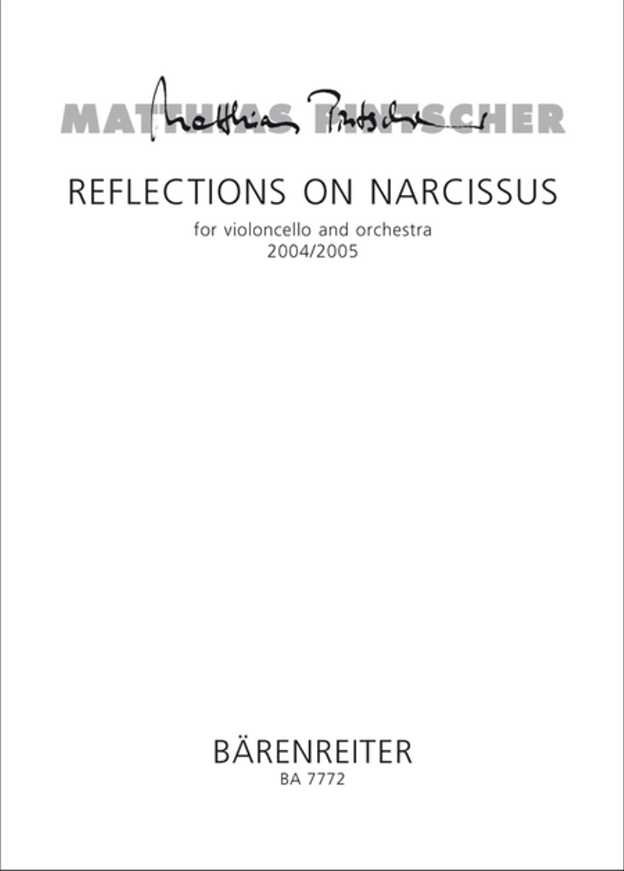 Book cover for Reflections on Narcissus for Violoncello and Orchestra