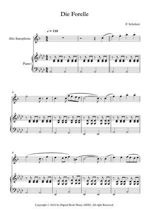 Book cover for Die Forelle - Franz Schubert (Alto Sax + Piano)
