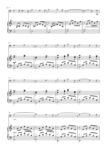O Holy Night. For Solo Cello and Piano image number null