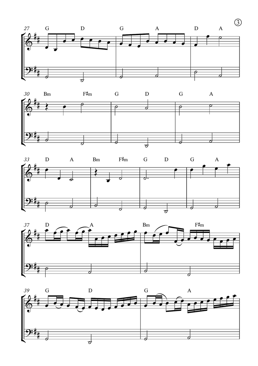 Canon in D String Duet scores gallery preview page 3
