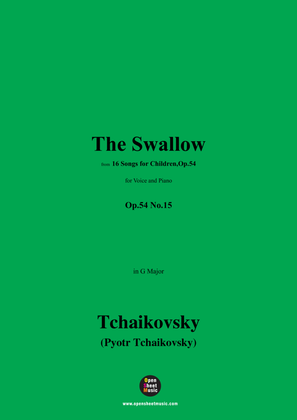 Book cover for Tchaikovsky-The Swallow,in G Major,Op.54 No.15