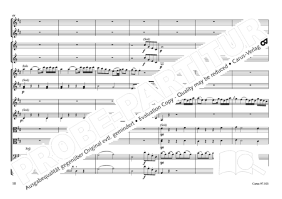 Concertone in D major Concertone in D major Horn scores gallery preview page 11