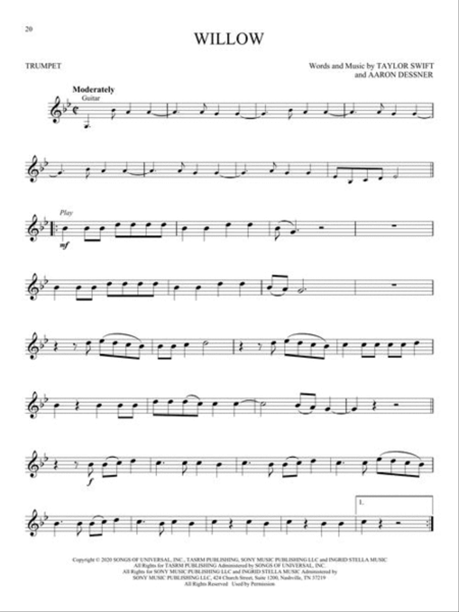 Hit Songs Hit Songs Trumpet Solo scores gallery preview page 5
