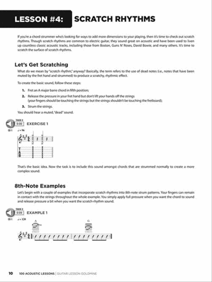 100 Acoustic Lessons 100 Acoustic Lessons Acoustic Guitar scores gallery preview page 5