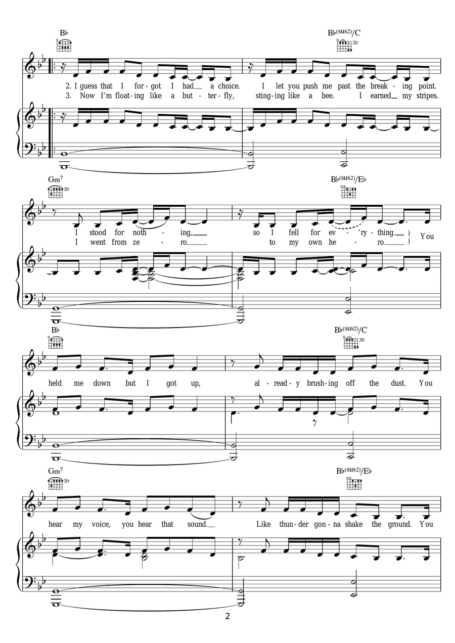 Roar Acoustic Guitar scores gallery preview page 2
