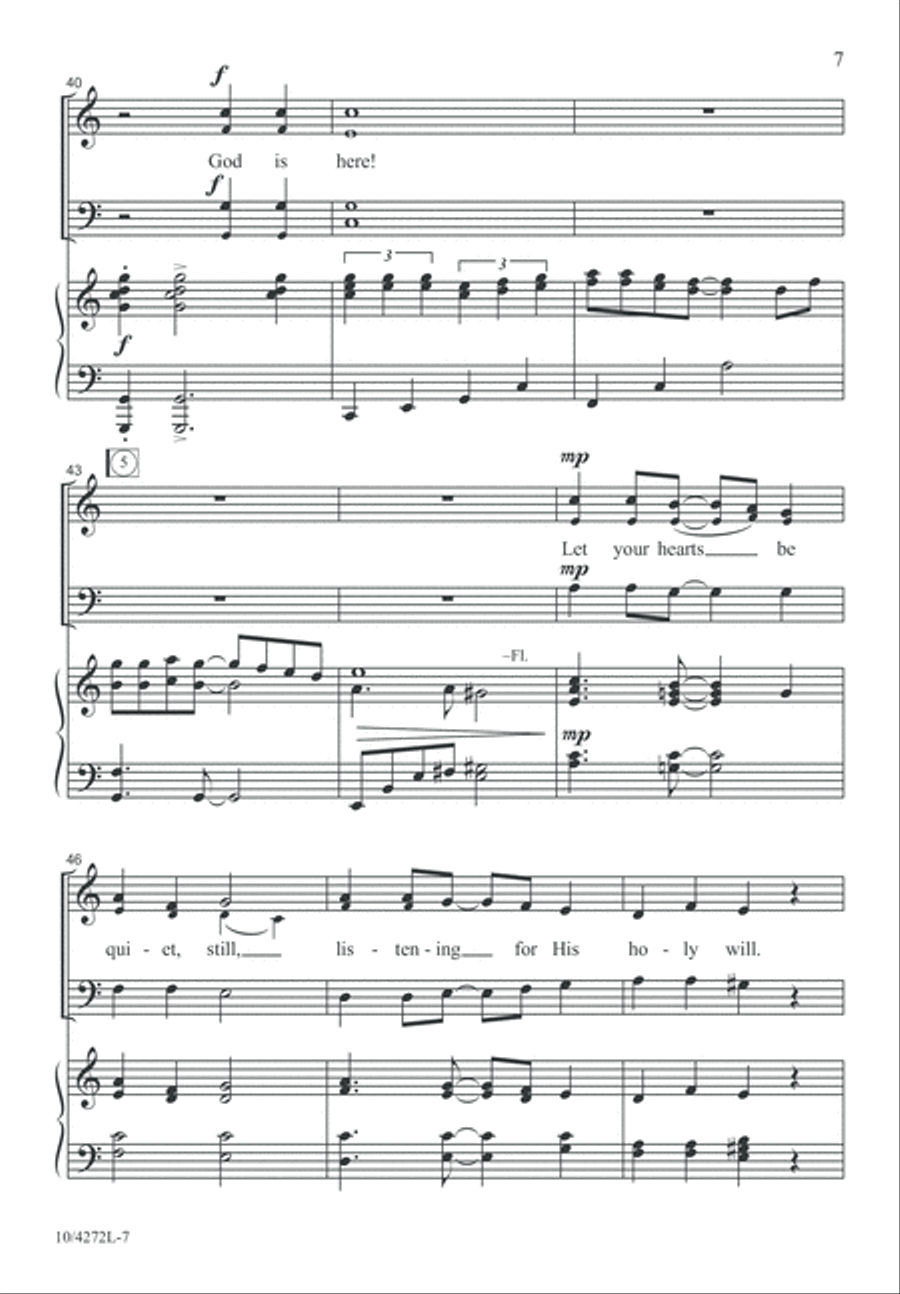 God Is Here! 4-Part scores gallery preview page 8
