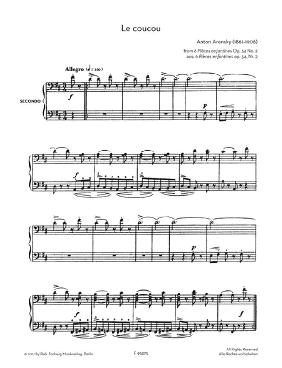 Russian Piano Collection for Four Hands Piano Duet scores gallery preview page 6