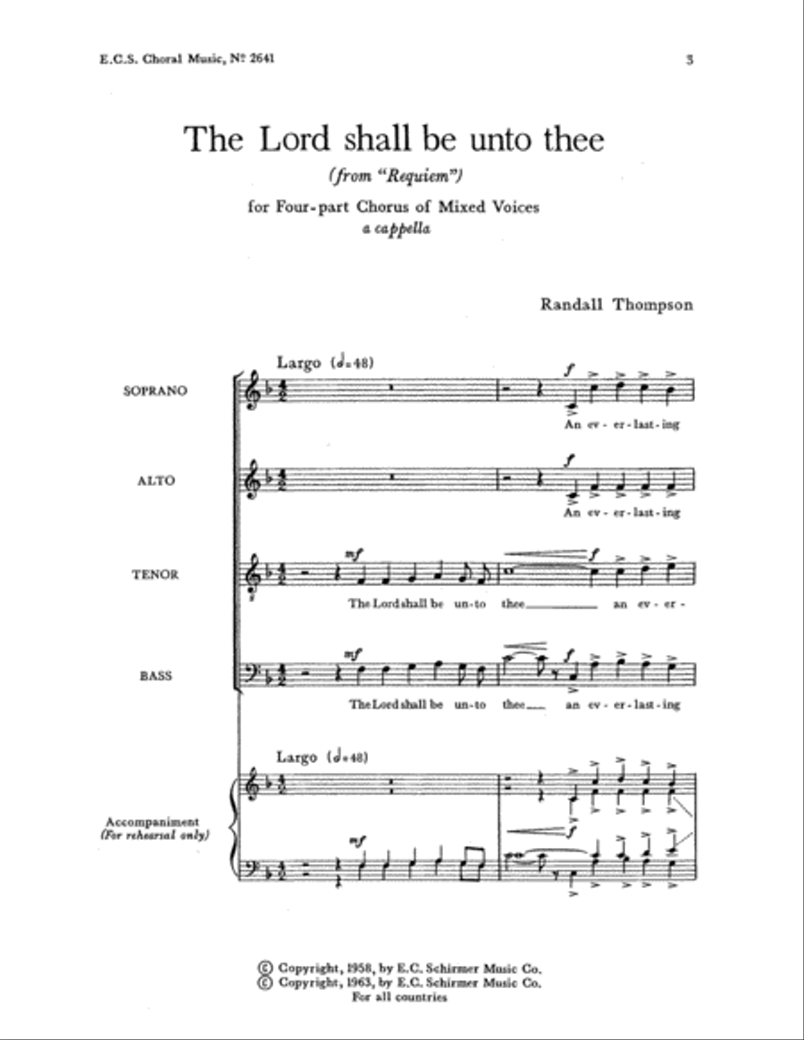 The Lord shall be unto thee 4-Part scores gallery preview page 2