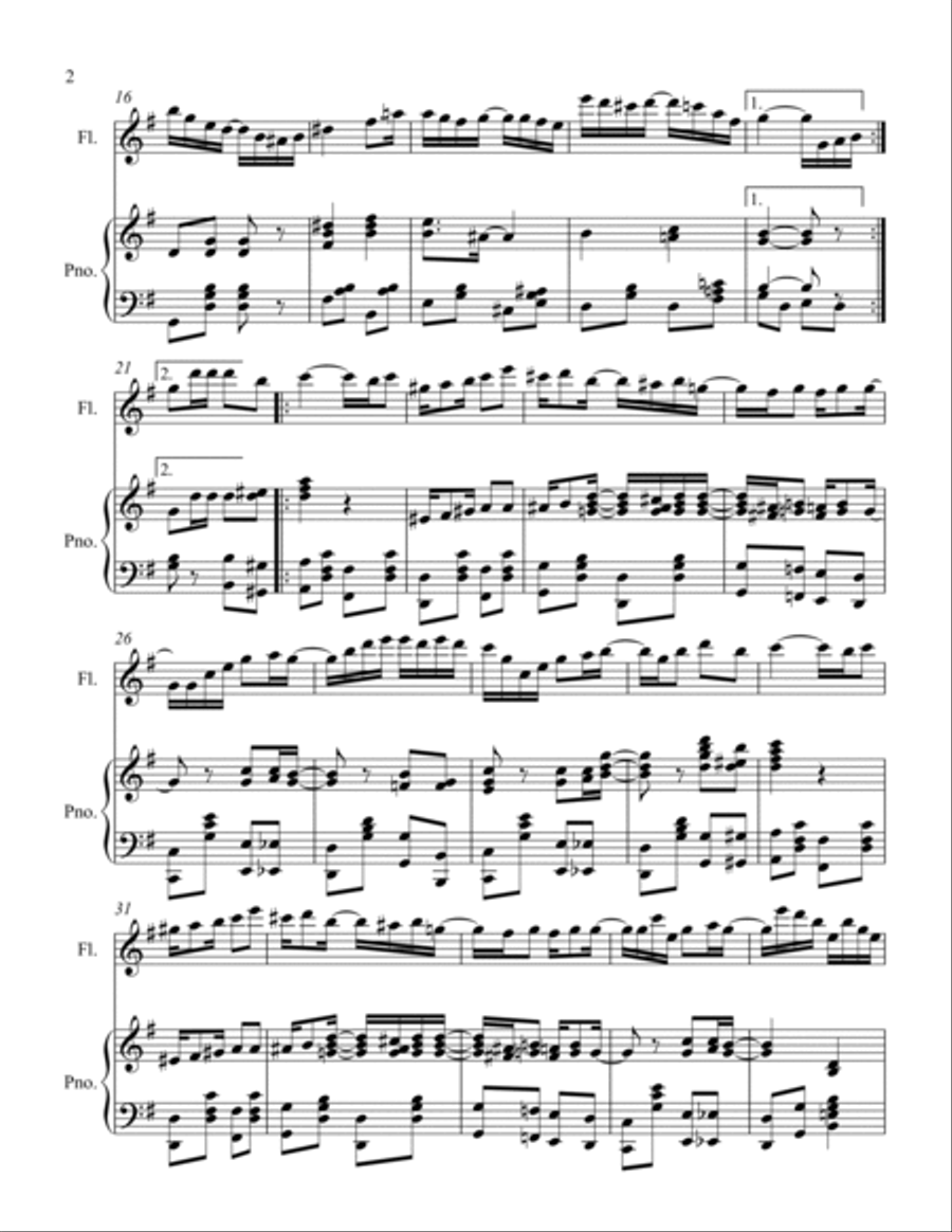 Weeping Willow Flute Solo scores gallery preview page 2