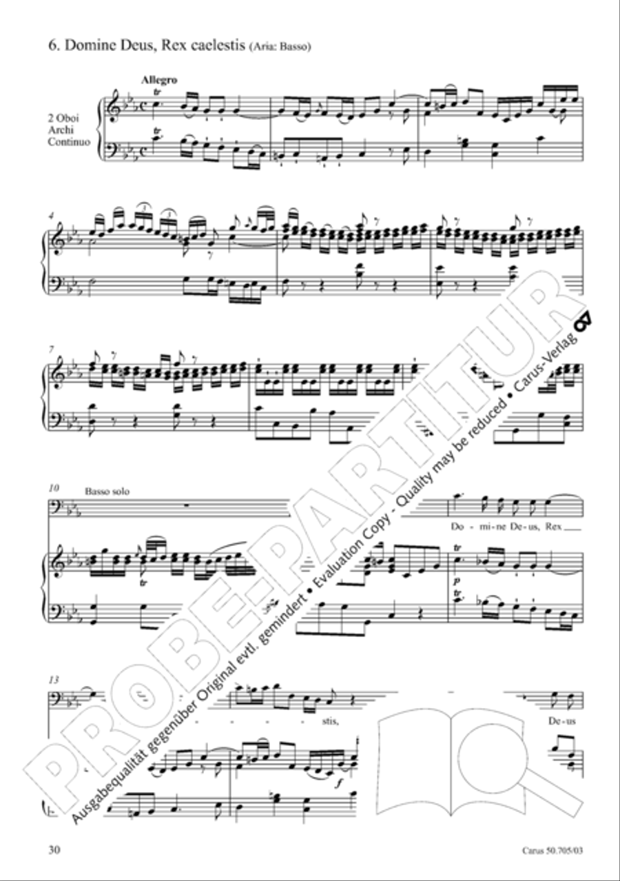 Missa in g. Hasse-Werkausgabe IV/3 4-Part scores gallery preview page 39