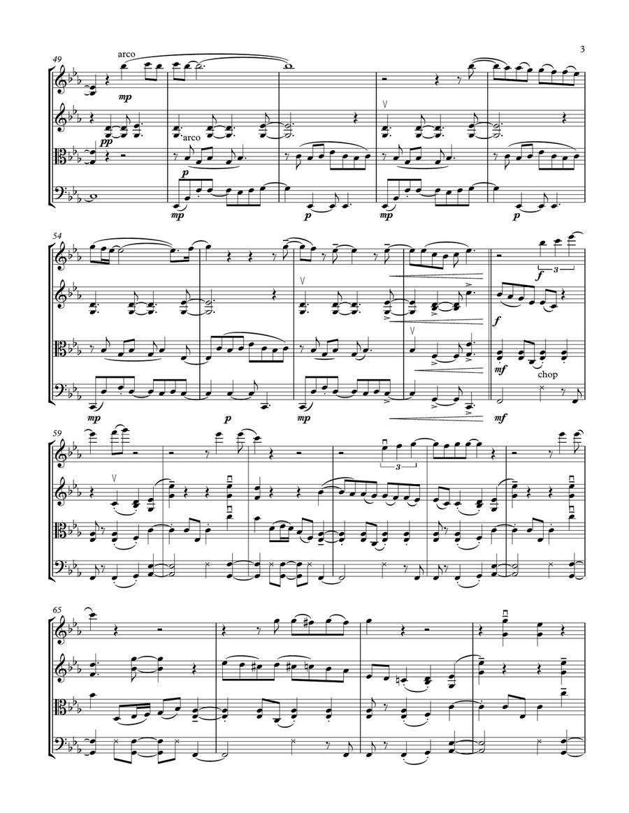Share My Life Share My Life String Quartet scores gallery preview page 3