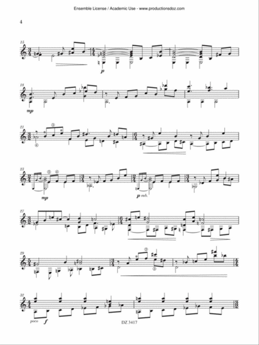 The Book of John The Book of John Classical Guitar scores gallery preview page 4