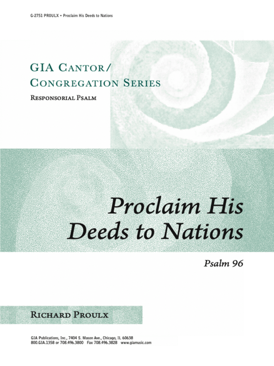 Proclaim His Deeds to Nations Trombone scores gallery preview page 1