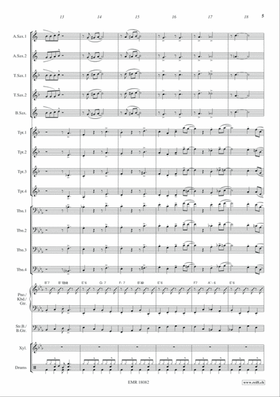 Banana Boogie Banana Boogie Big Band scores gallery preview page 6