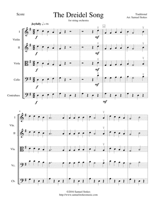 The Dreidel Song (I Have a Little Dreidel) - for string orchestra