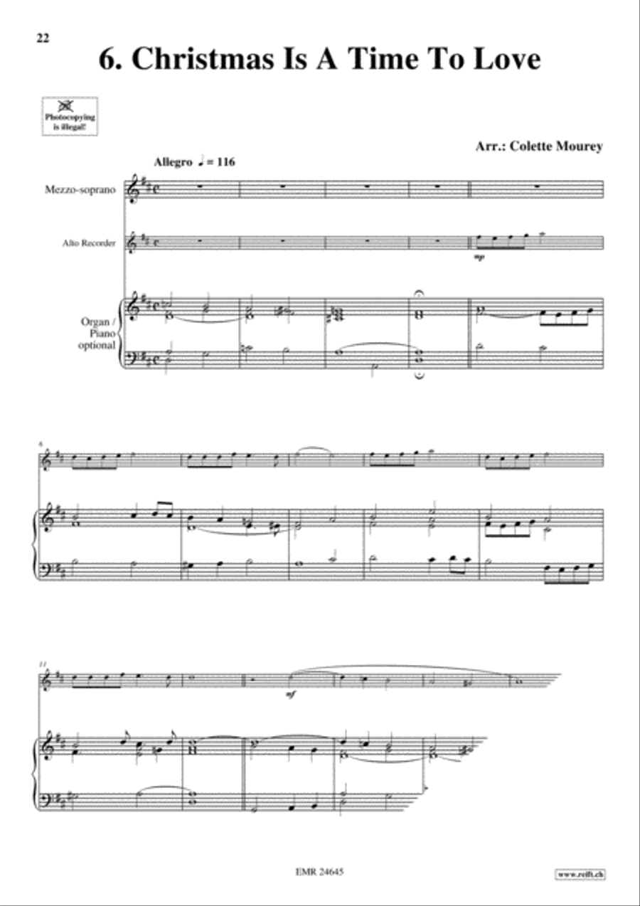 20 Greatest Christmas Songs Vol. 1 Alto Recorder scores gallery preview page 8