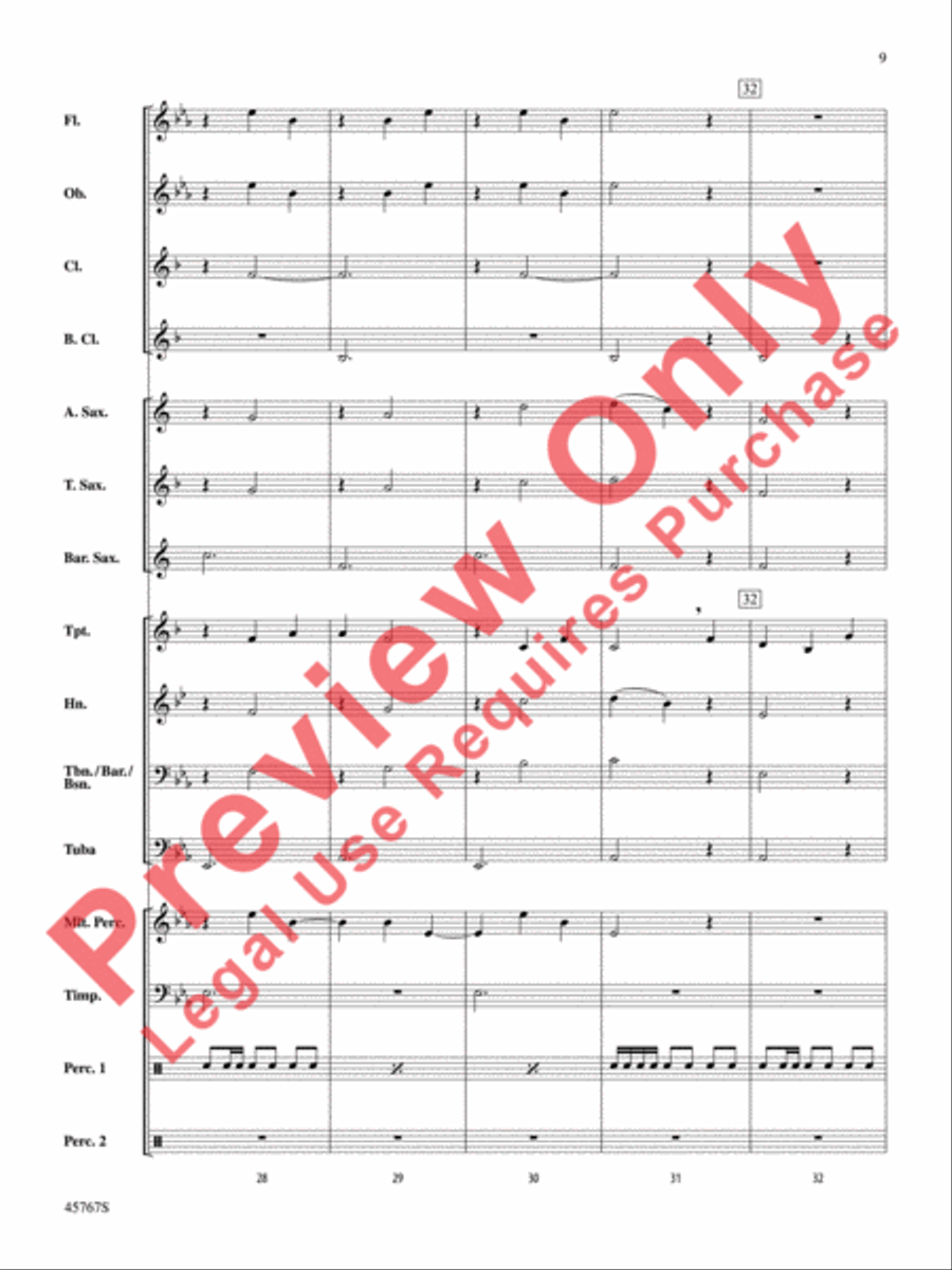 A Festival Chime Concert Band scores gallery preview page 10