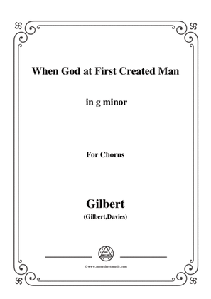 Book cover for Gilbert-Christmas Carol,When God at First Created Man,in g minor