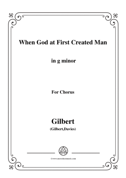 Gilbert-Christmas Carol,When God at First Created Man,in g minor image number null