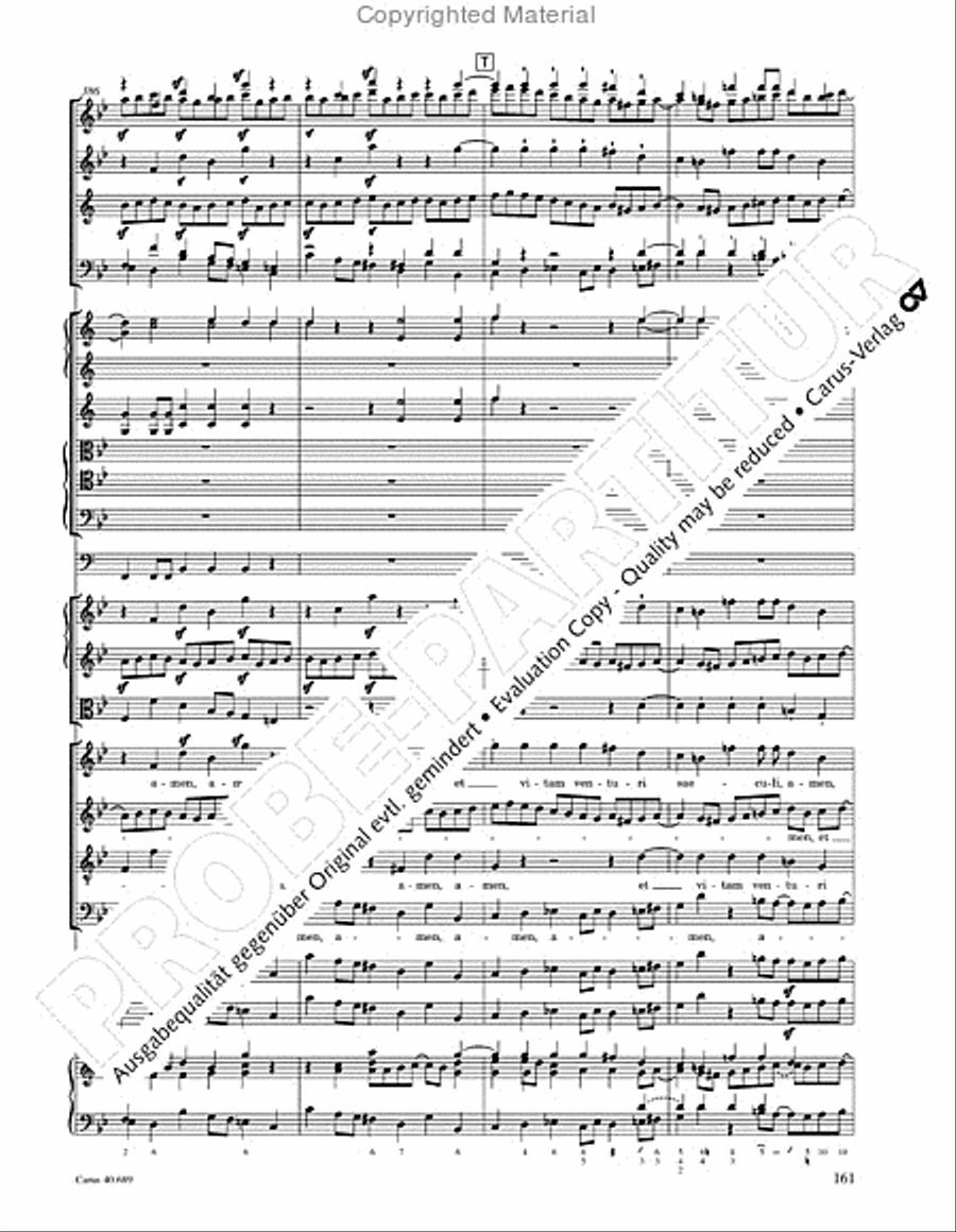 Missa solemnis Missa solemnis 4-Part scores gallery preview page 177