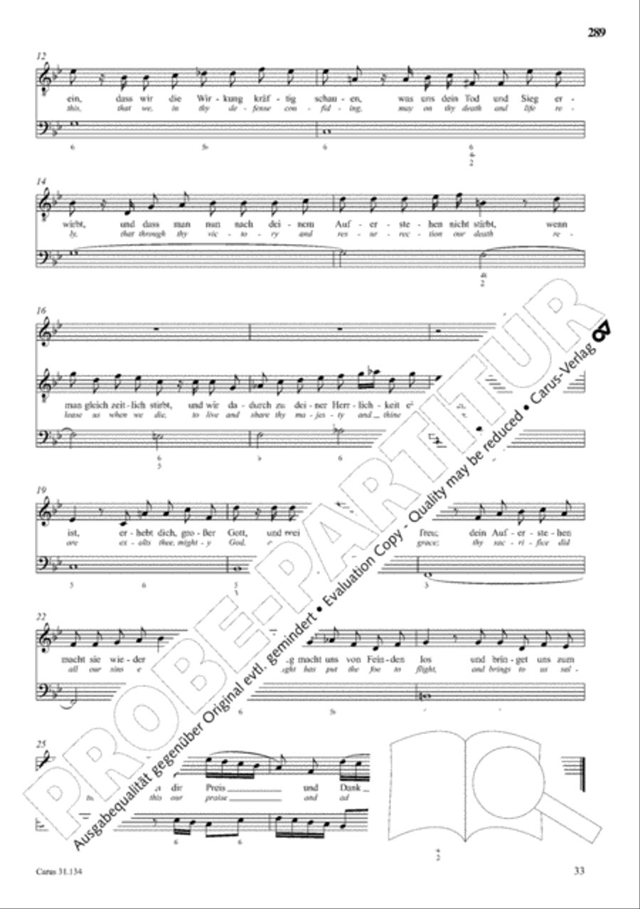 The Complete Sacred Vocal Works (Das geistliche Vokalwerk) Voice scores gallery preview page 290