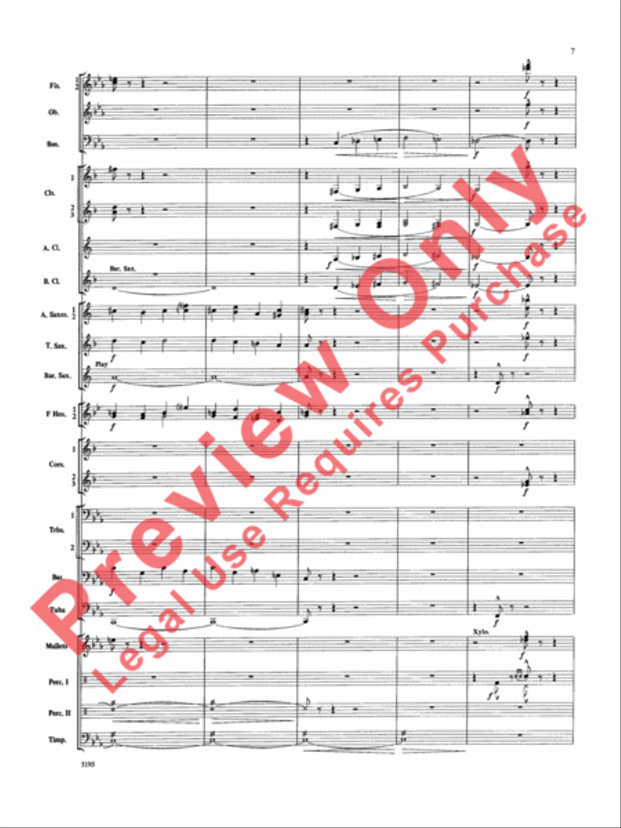 Night on Bald Mountain Night on Bald Mountain Concert Band scores gallery preview page 8