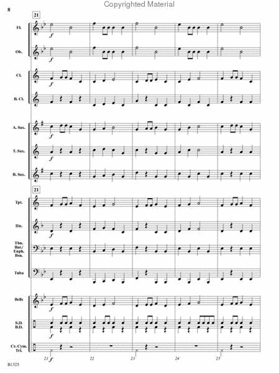 Synergy March Concert Band scores gallery preview page 7