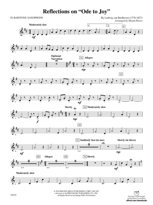 Reflections on "Ode to Joy": E-flat Baritone Saxophone