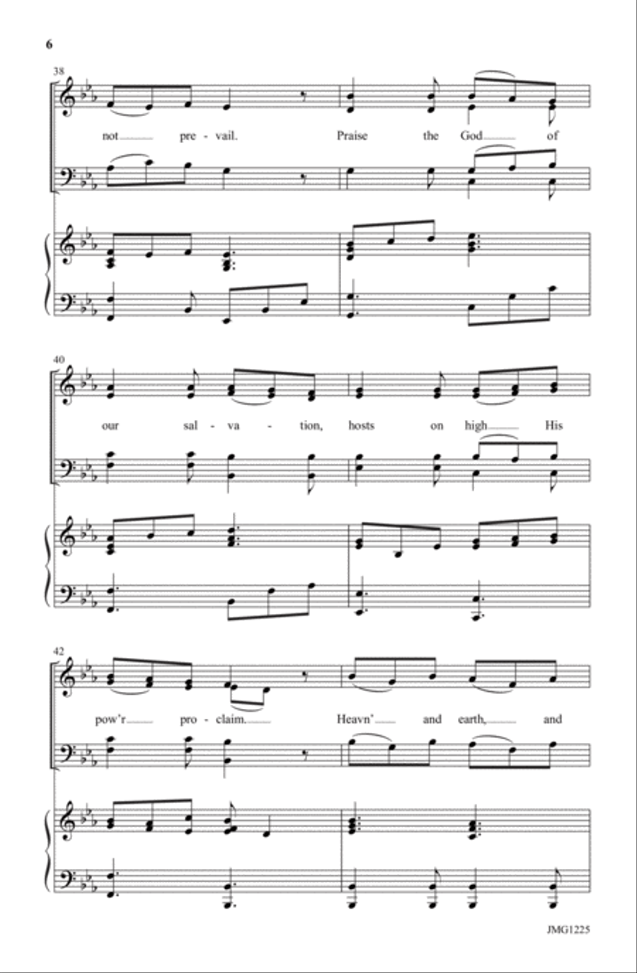 The King Is Exalted! The King Is Exalted! 4-Part scores gallery preview page 6