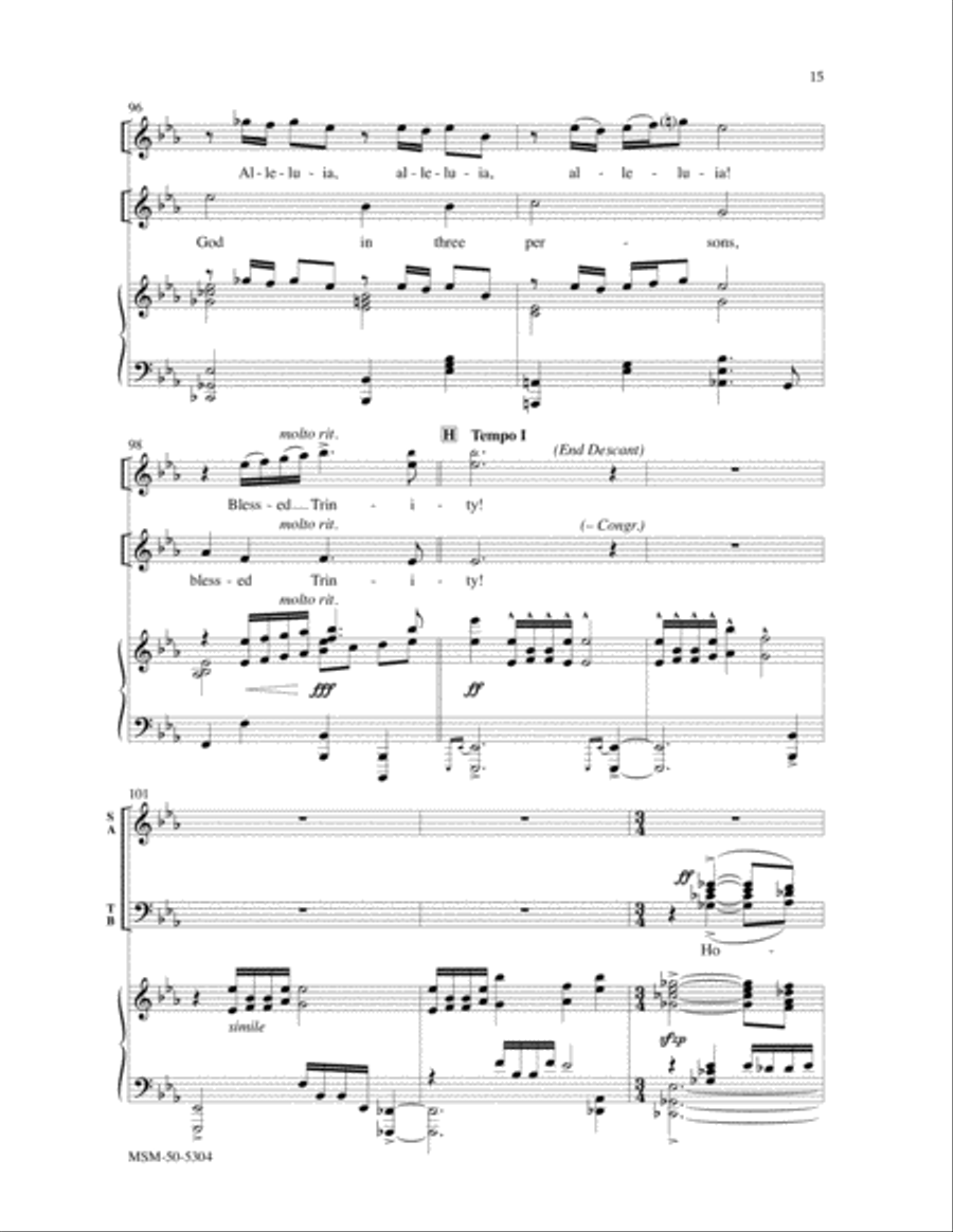 Holy, Holy, Holy Divisi scores gallery preview page 10