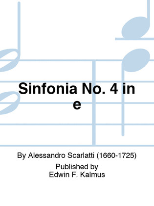 Sinfonia No. 4 in e