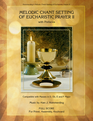 Book cover for Melodic Chant Setting of Eucharistic Prayer II - Full Score