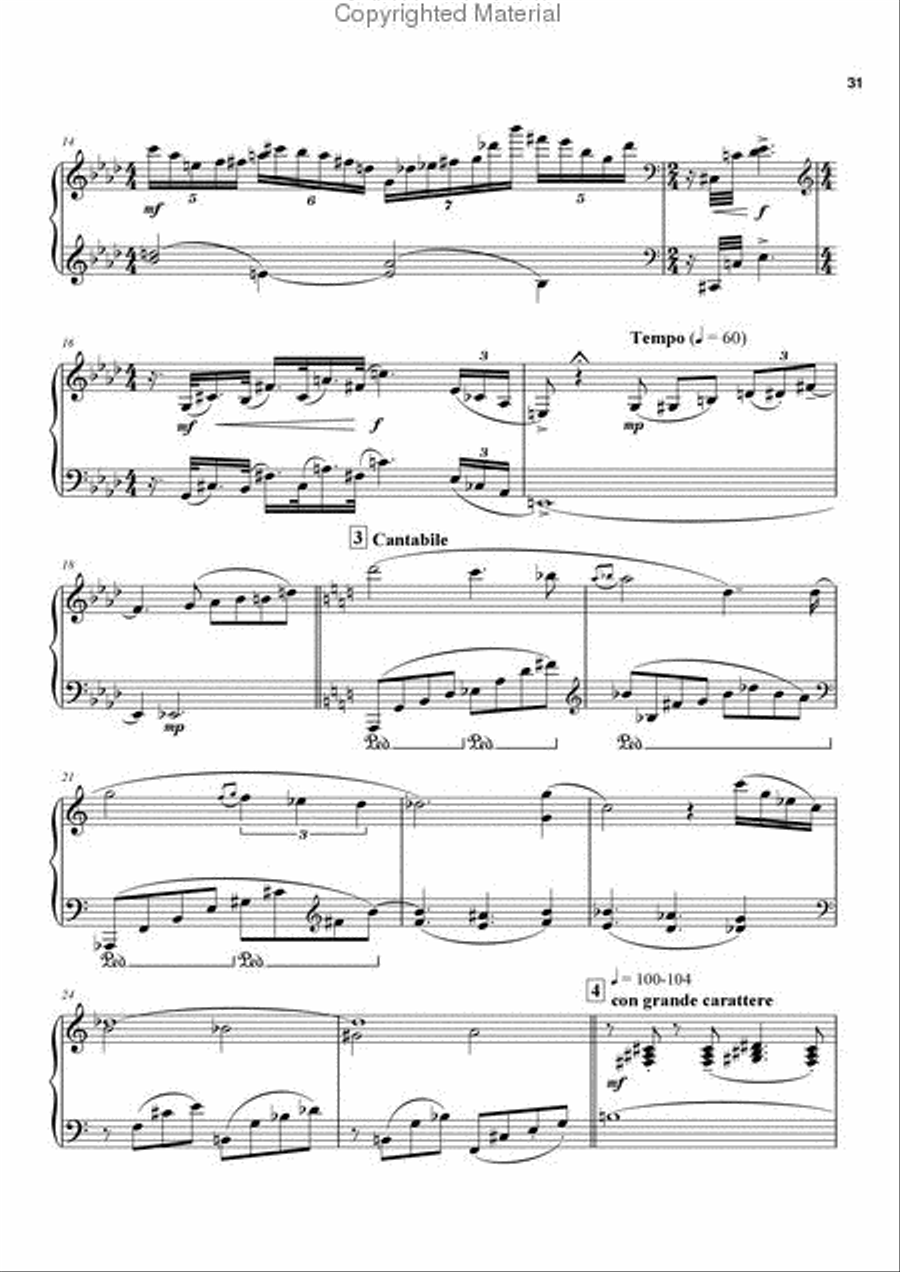 Tango Nuevo for piano solo 2