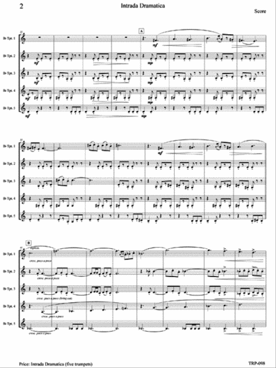 Intrada Dramatica Intrada Dramatica Small Ensemble scores gallery preview page 3