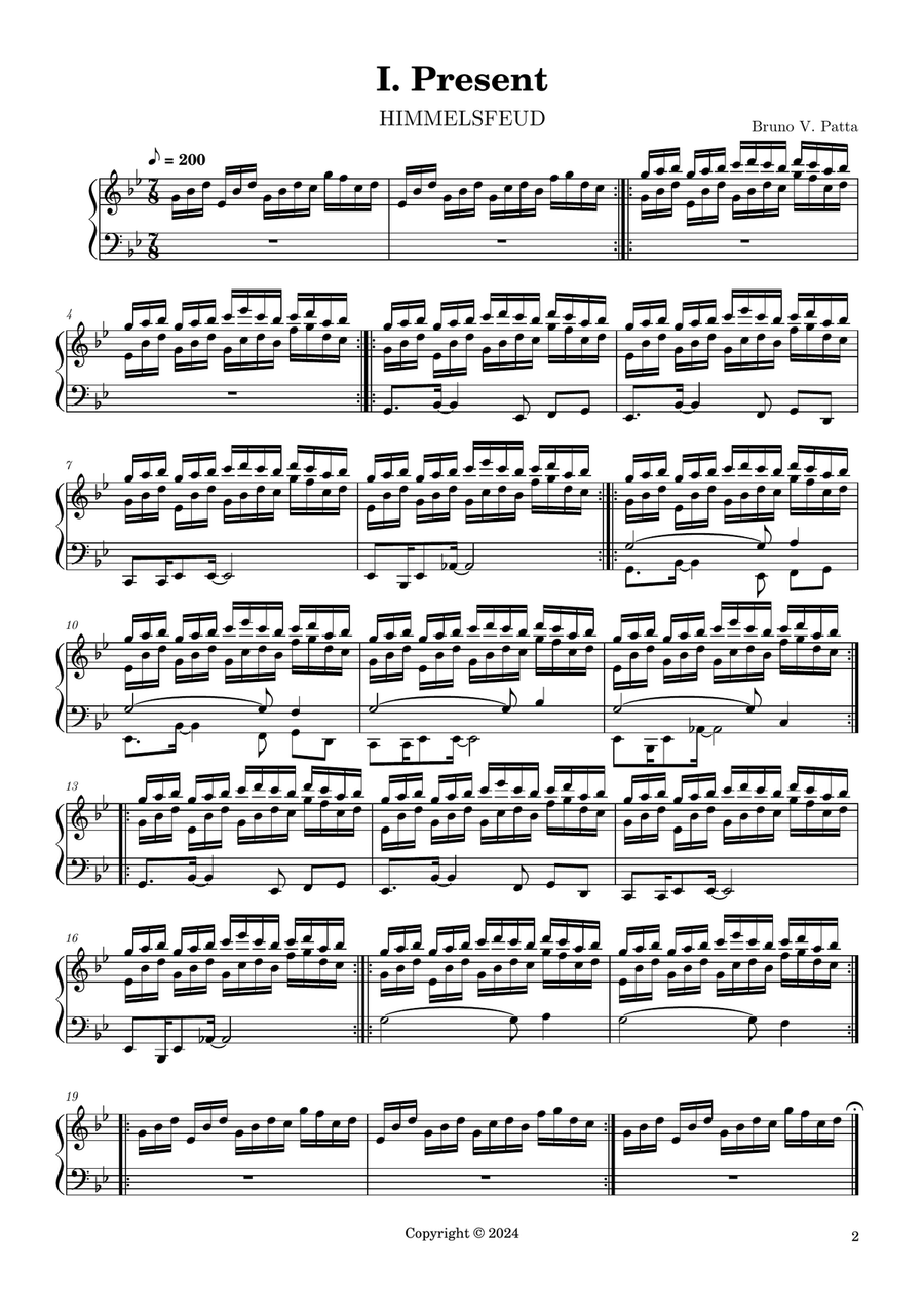 Himmelsfeud Himmelsfeud 1 Piano, 4-Hands scores gallery preview page 5