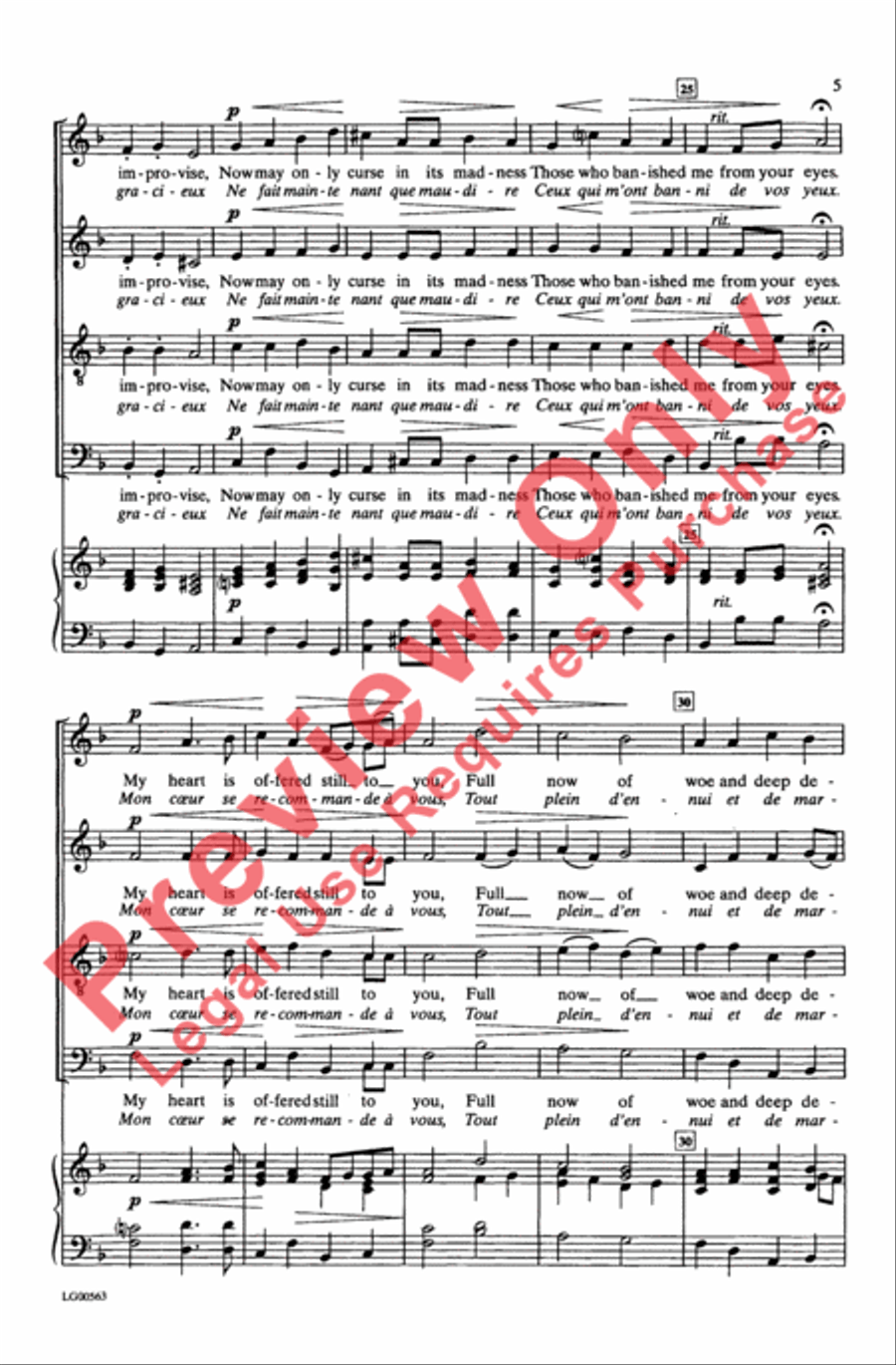 My Heart Is Offered Still to You 4-Part scores gallery preview page 5