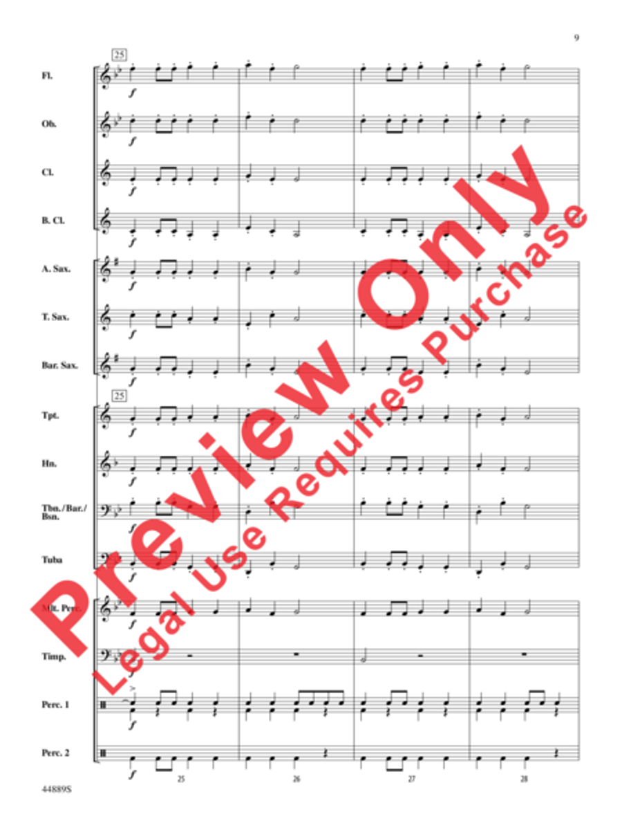 Three Miniature Nutcrackers Concert Band scores gallery preview page 9
