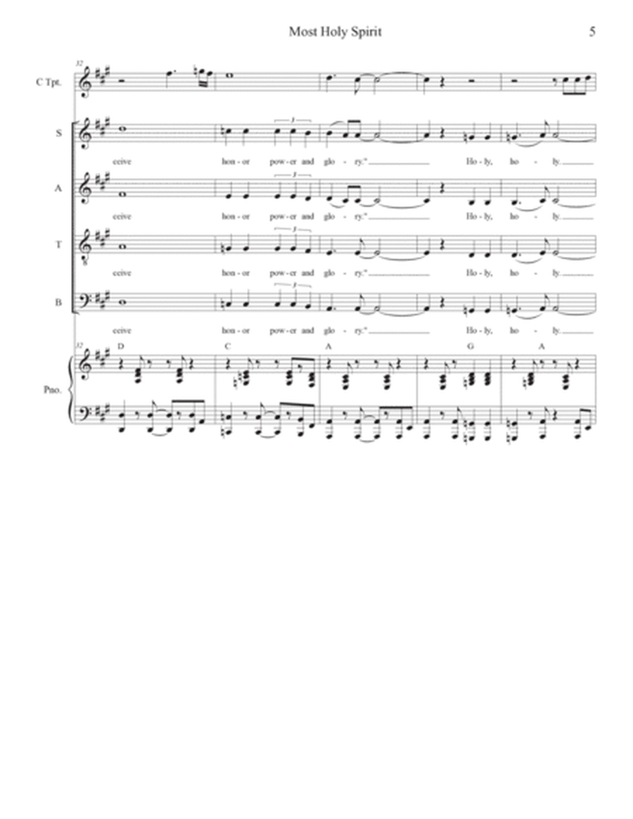Most Holy Spirit (Solo and SATB) image number null