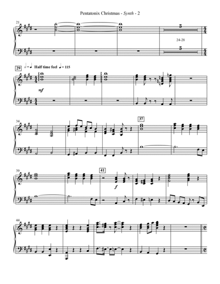 A Pentatonix Christmas (Medley) (arr. Mark Brymer) - Synthesized Strings