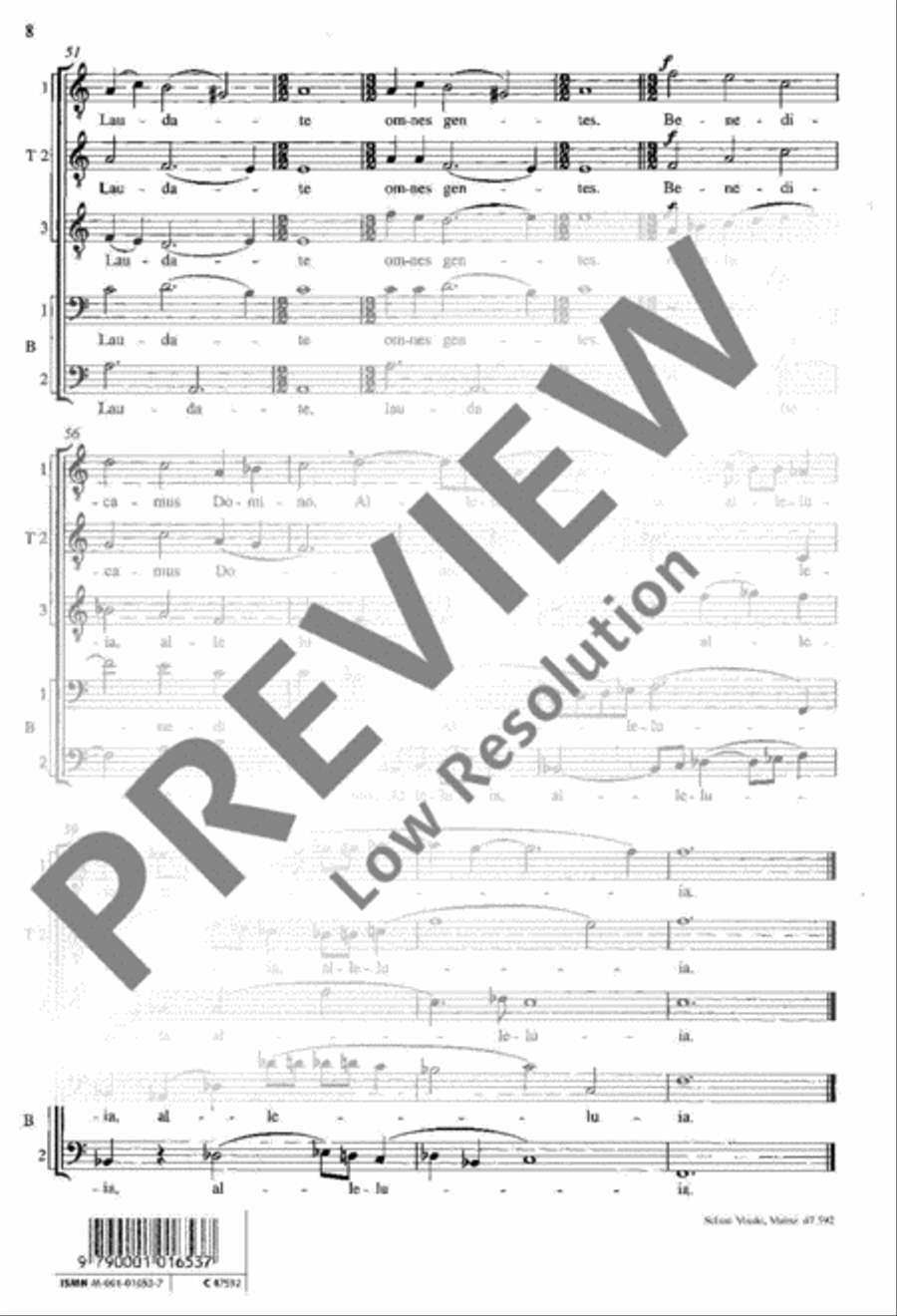 Benedicamus Domino Men's Choir scores gallery preview page 9