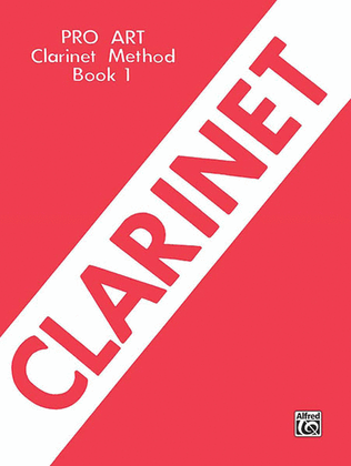Book cover for Pro Art Clarinet Method, Book 1