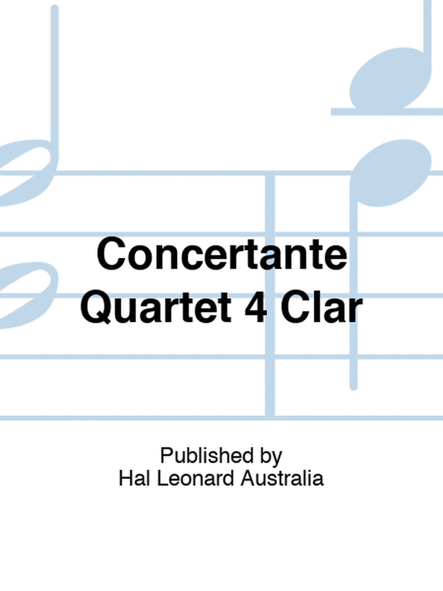 Concertante Quartet 4 Clar