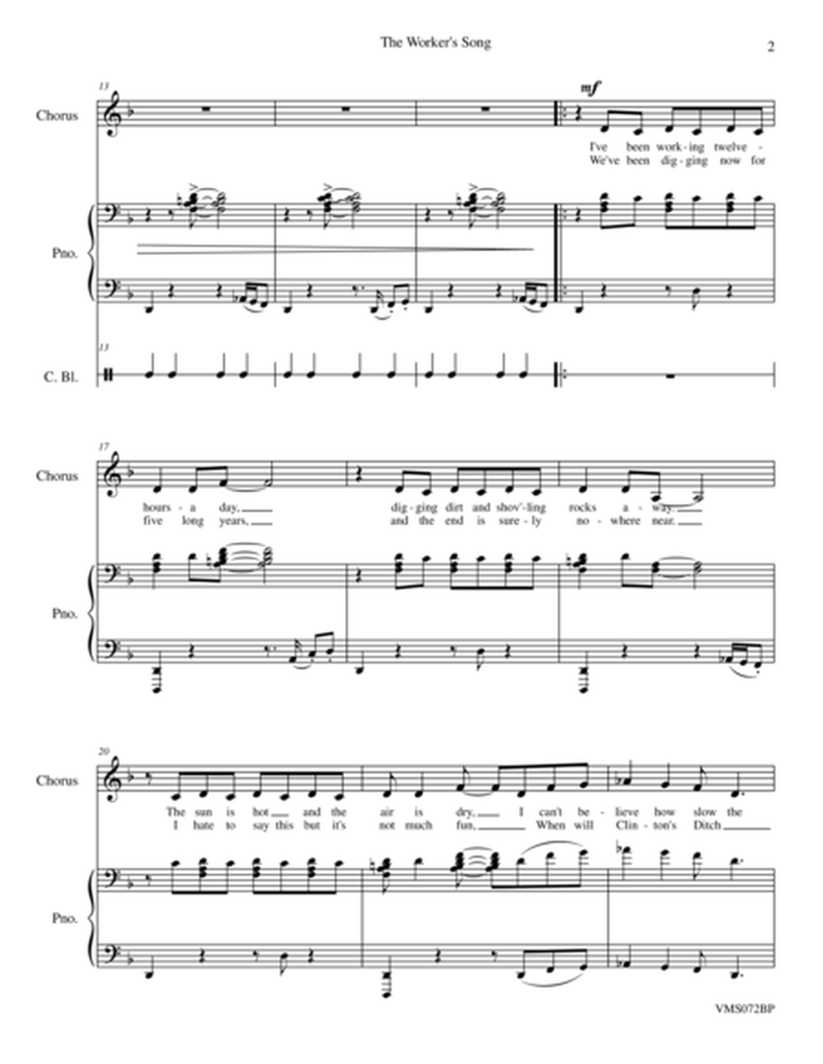 The Worker's Song (choral score) image number null