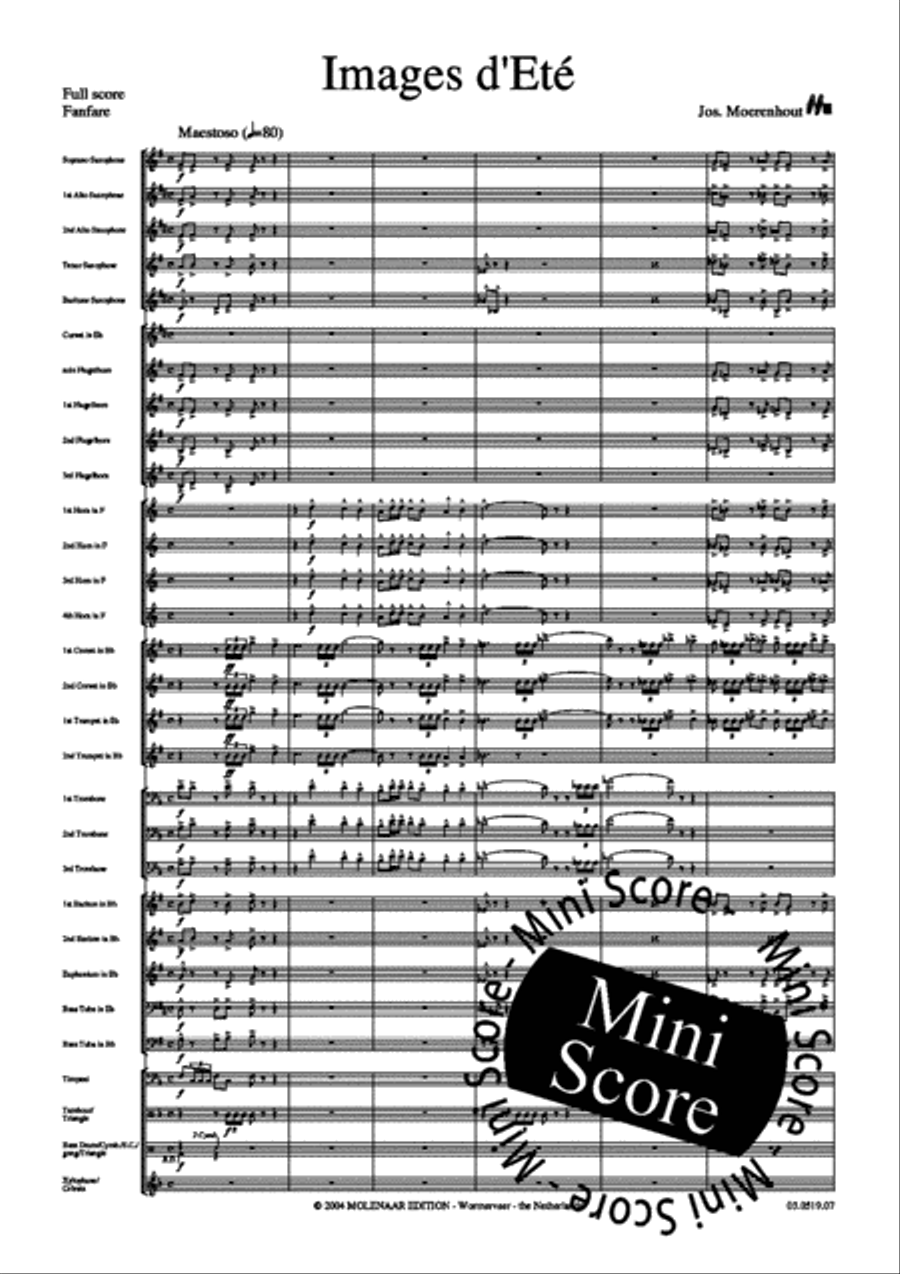 Images D'Ete Images D'Ete Concert Band scores gallery preview page 3