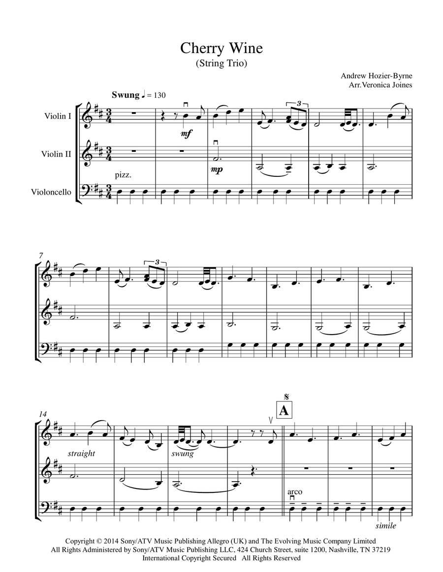Cherry Wine String Trio scores gallery preview page 2