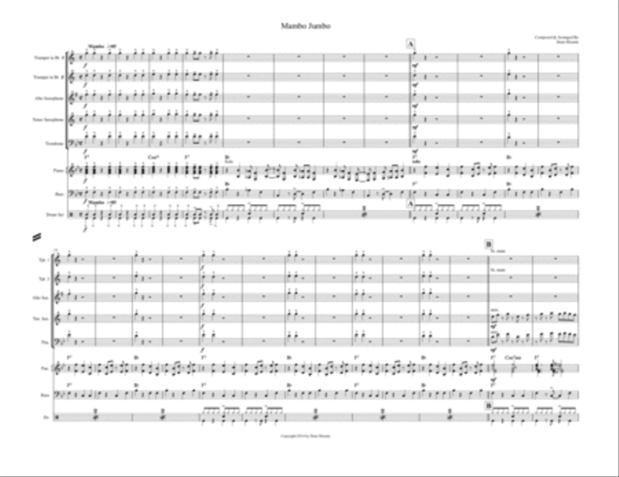 Mambo Jumbo Mambo Jumbo Jazz Ensemble scores gallery preview page 1