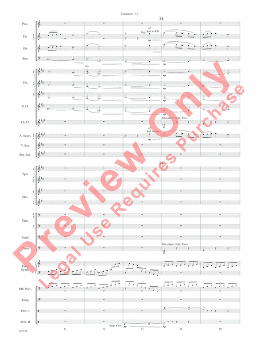 The Star WarsA(r) Epic - Part I, Suite from Concert Band scores gallery preview page 17