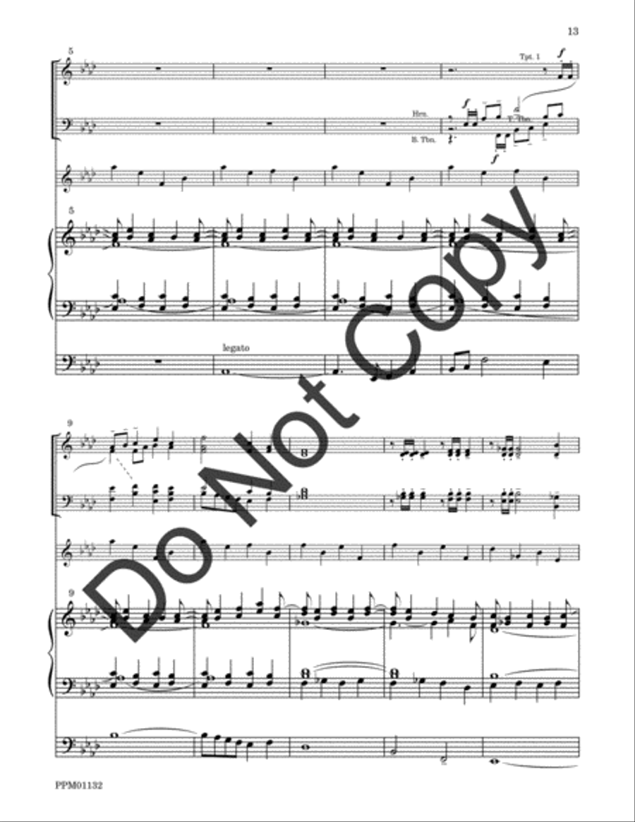 Cortege: Intrada, Arioso, Finale Percussion scores gallery preview page 40